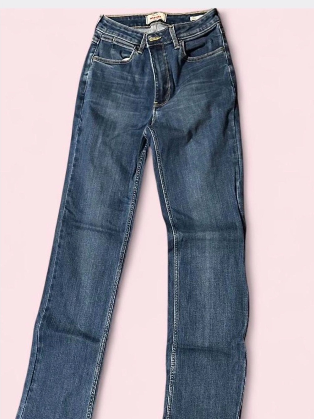 Wrangler Women's Straight-Leg Jeans in Dark Blue Wash